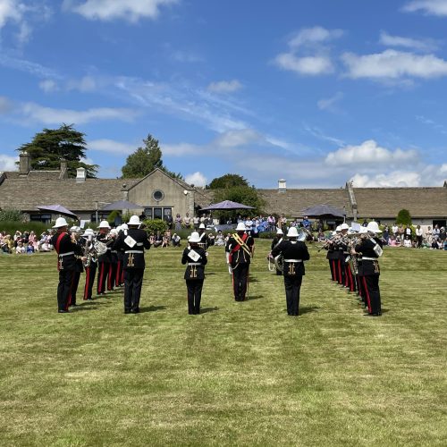 Royal Marines Band says one final goodbye to Dorothy House patient
