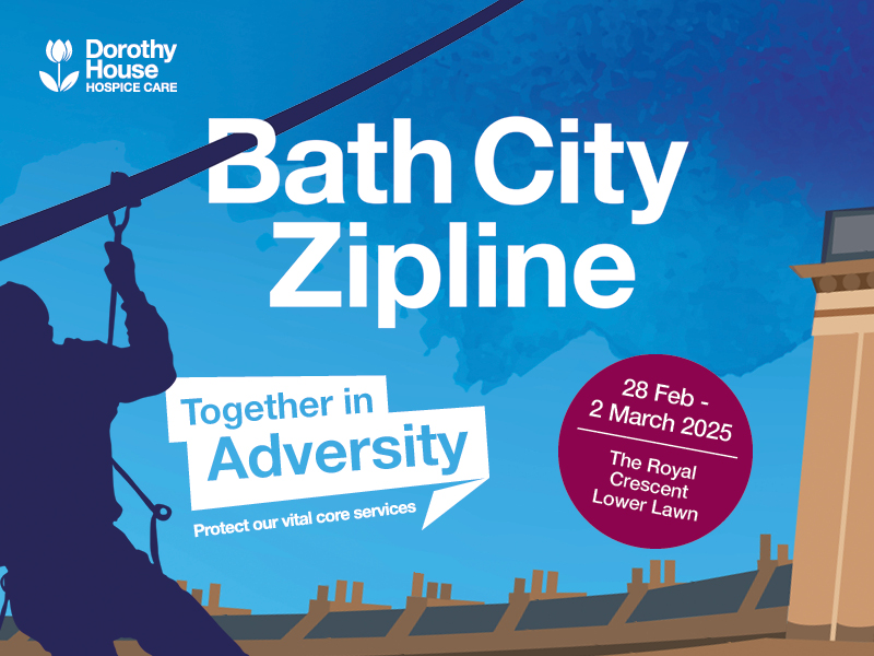 Bath City Zipline challenge with Dorothy House